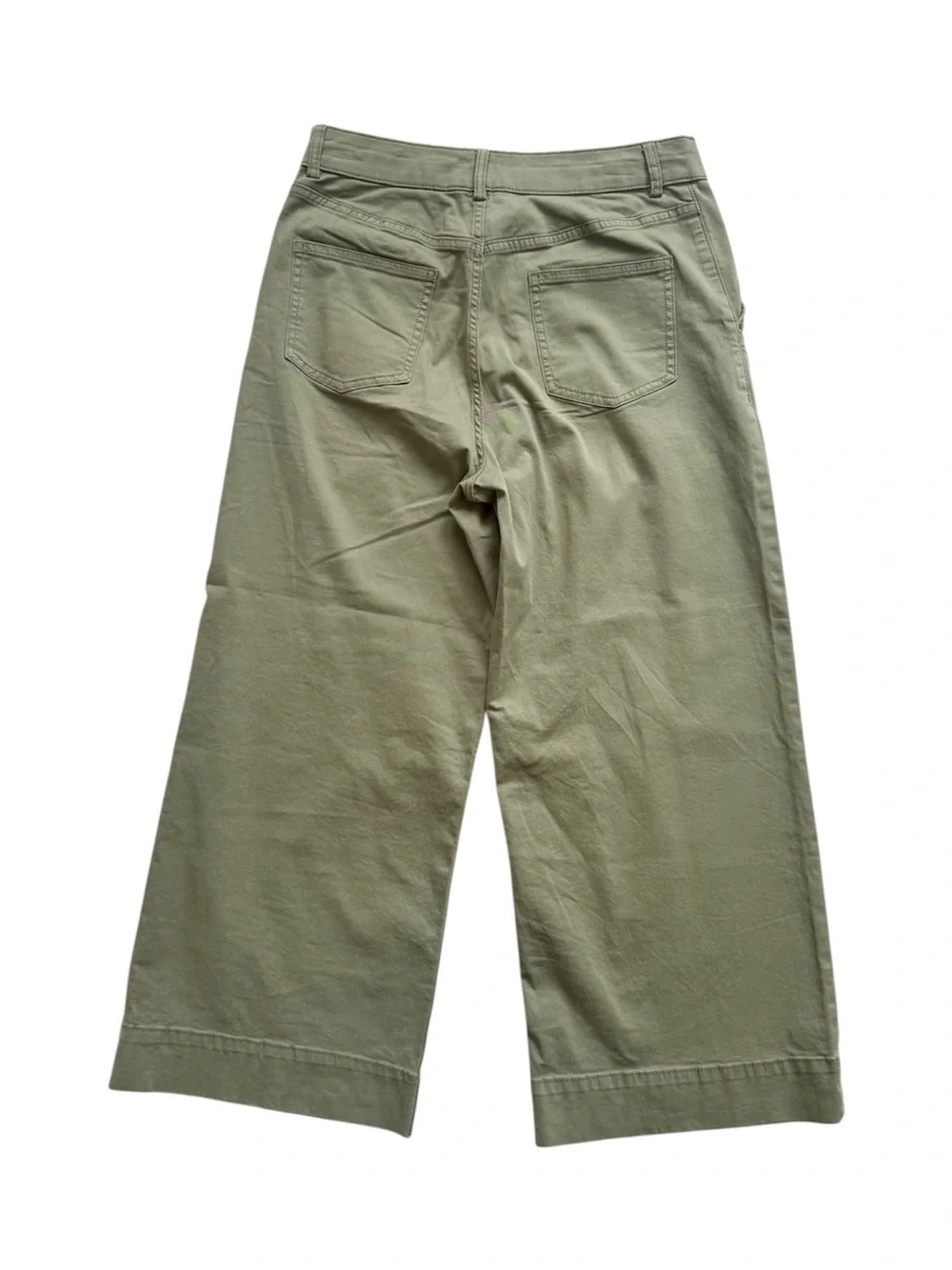 Caslon Ultra High Rise Green Twill Pants size 8 - Picture 3 of 8